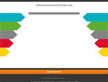 Tablet Screenshot of millionairesmasterminds.com